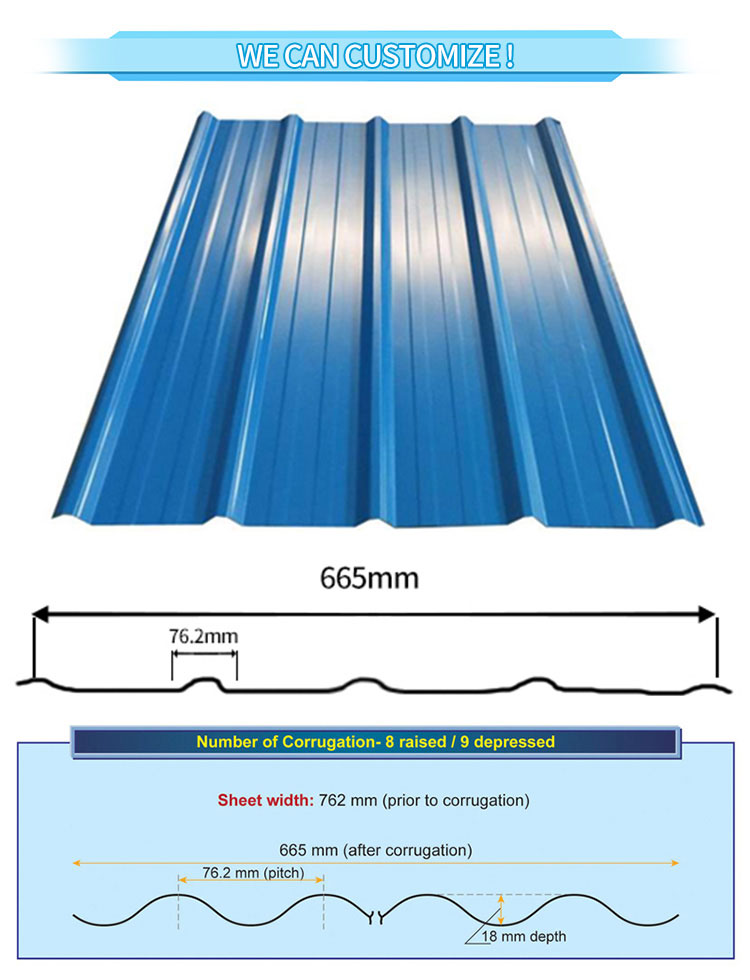 PPGI Corrugated Steel Roofing Sheets