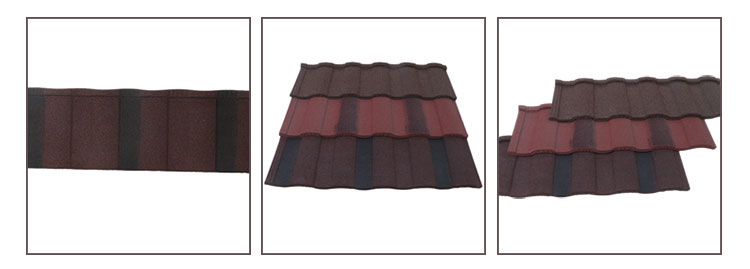 Colorful Stone Coated Metal Roof Tiles