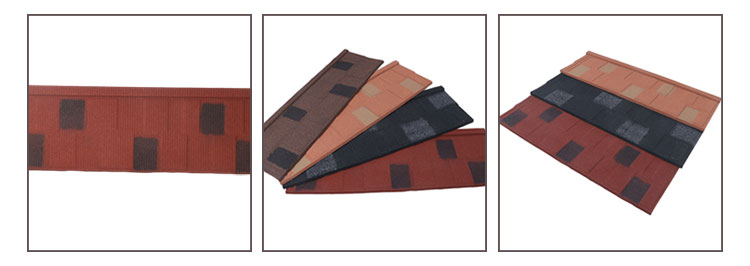 Colorful Stone Coated Metal Roof Tiles