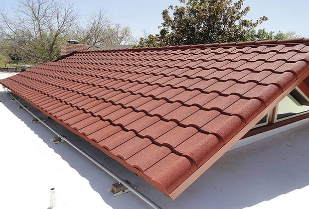 Stone Chips Coated Metal Roofing Tile