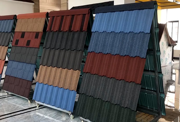 Stone Chips Coated Metal Roofing Tile