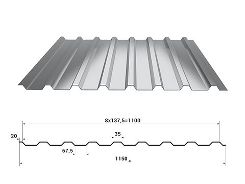 Galvalume metal roofing sheet