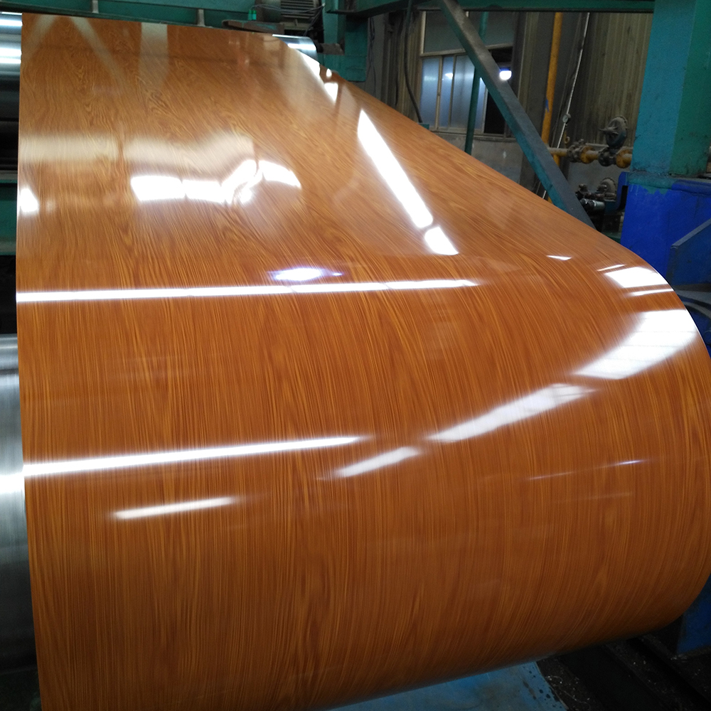 Printed PPGI wood grain steel coil with low price