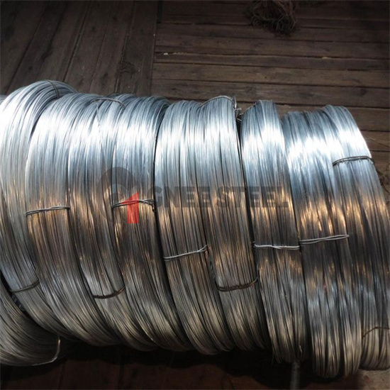 Galvanised steel wire for armoured cables