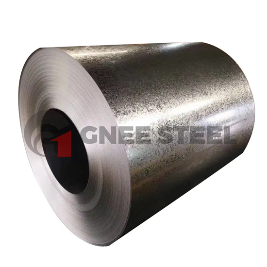 Galvanized metal sheet and strip coil