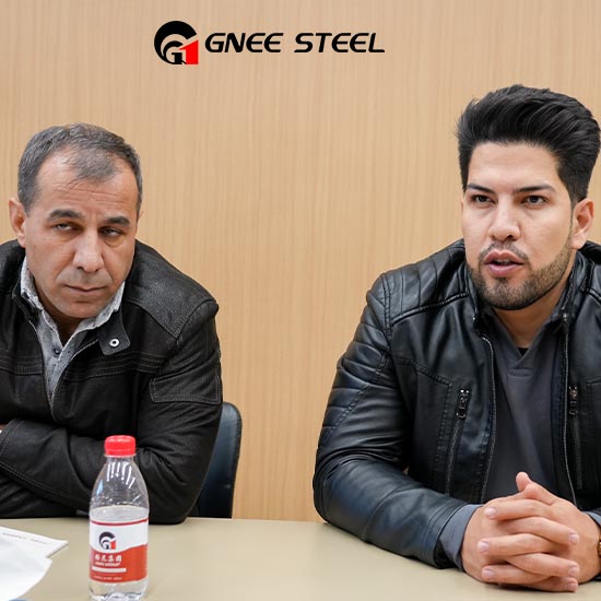 Welcome Iranian customers to visit GNEE STEEL