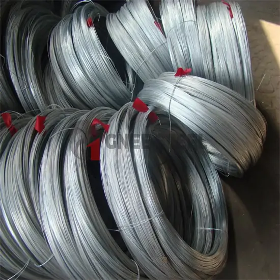 Galvanised steel oval wire
